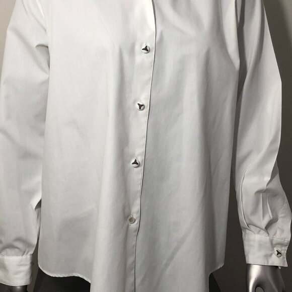 Pendleton Knockabout Women's Vintage White Christmas Embroidered Blouse Size 6 - Picture 3 of 13